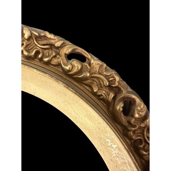 Vintage French Fashion Print in Ornate Gold Frame - Picture 5 of 5